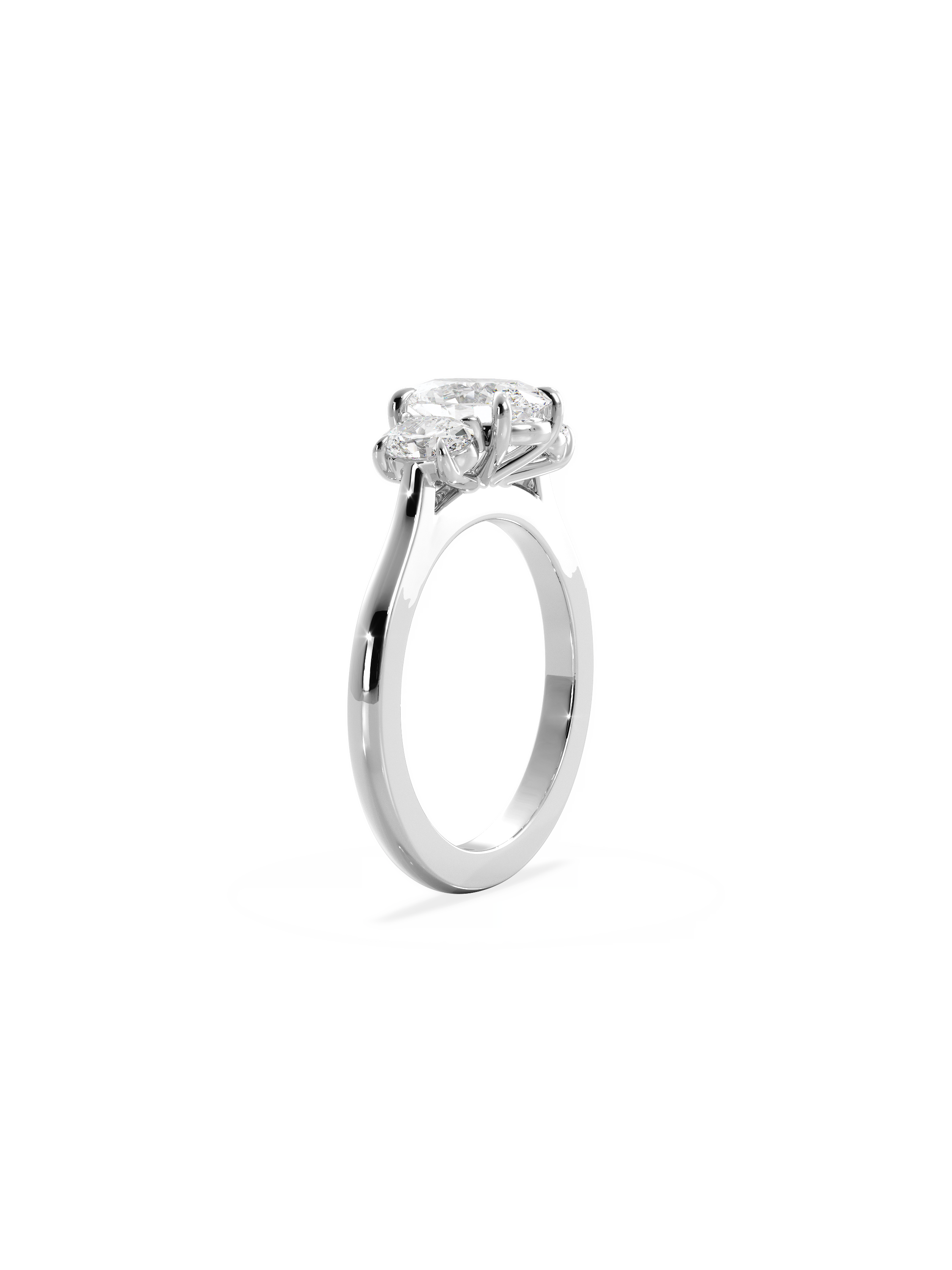 Solitaire-Oval Lab Grown Diamond Engagement Ring