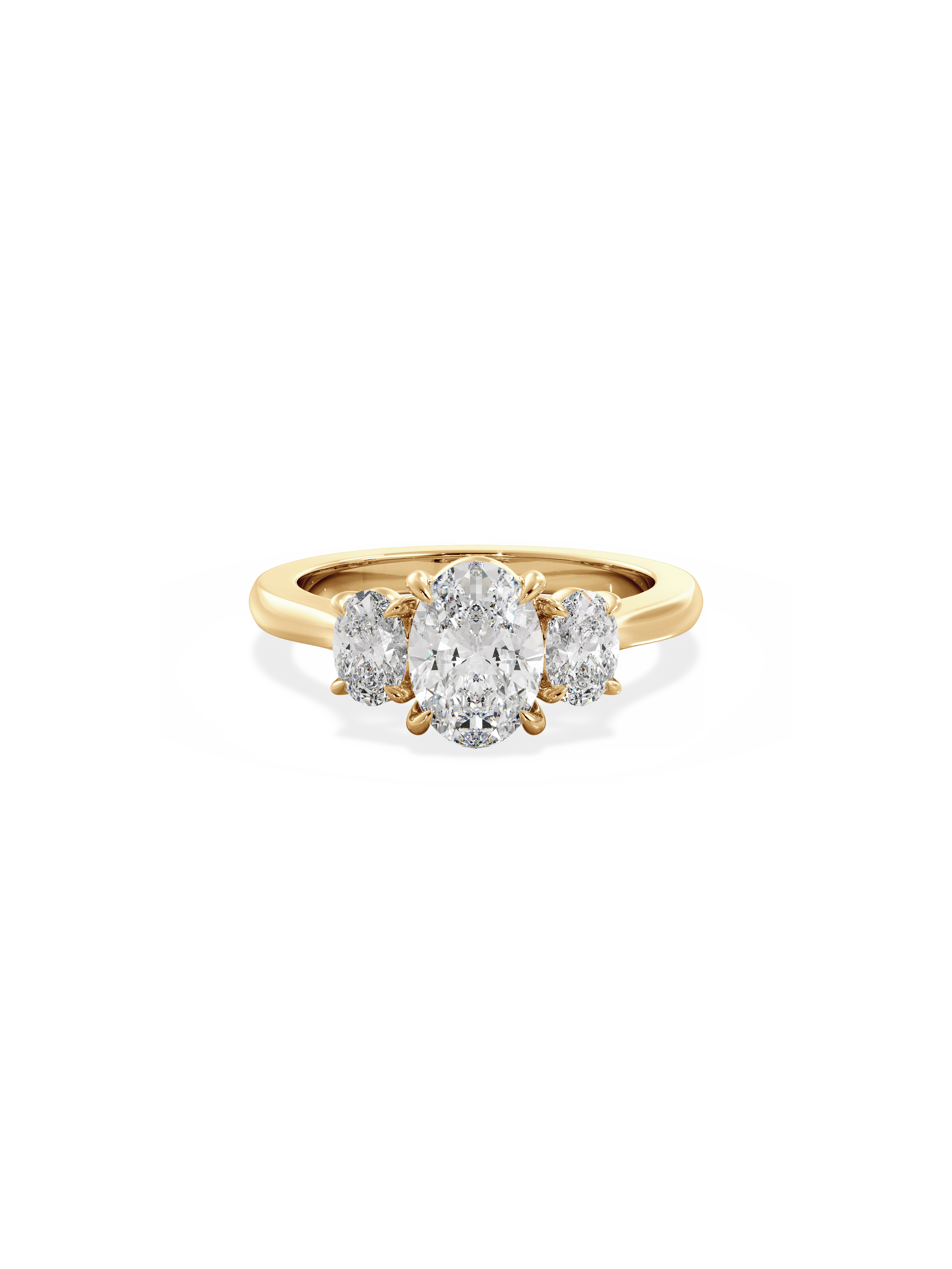 Solitaire-Oval Lab Grown Diamond Engagement Ring