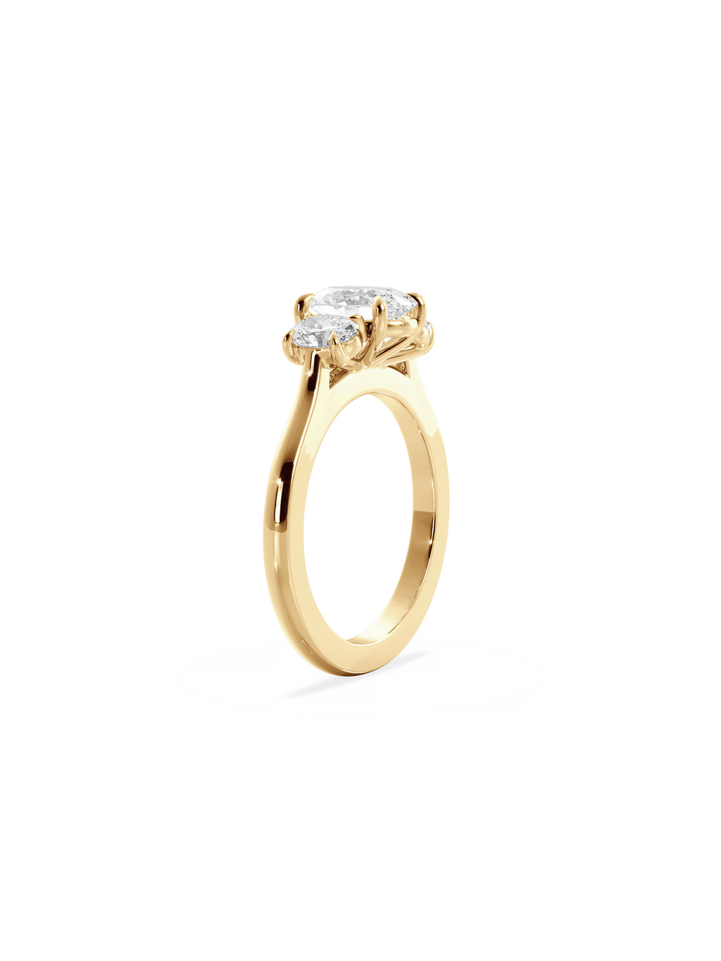 Solitaire-Oval Lab Grown Diamond Engagement Ring
