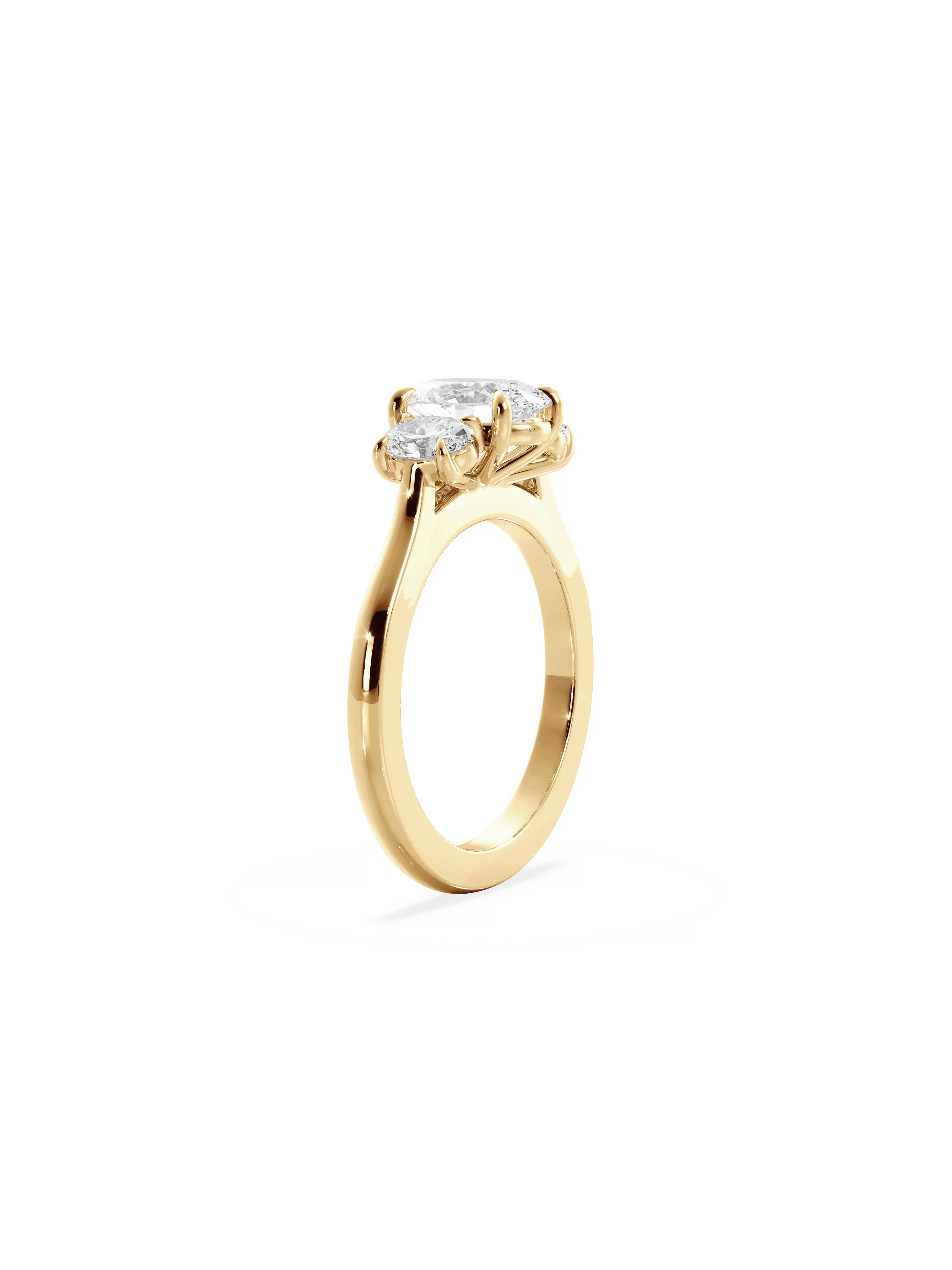 Solitaire-Oval Lab Grown Diamond Engagement Ring