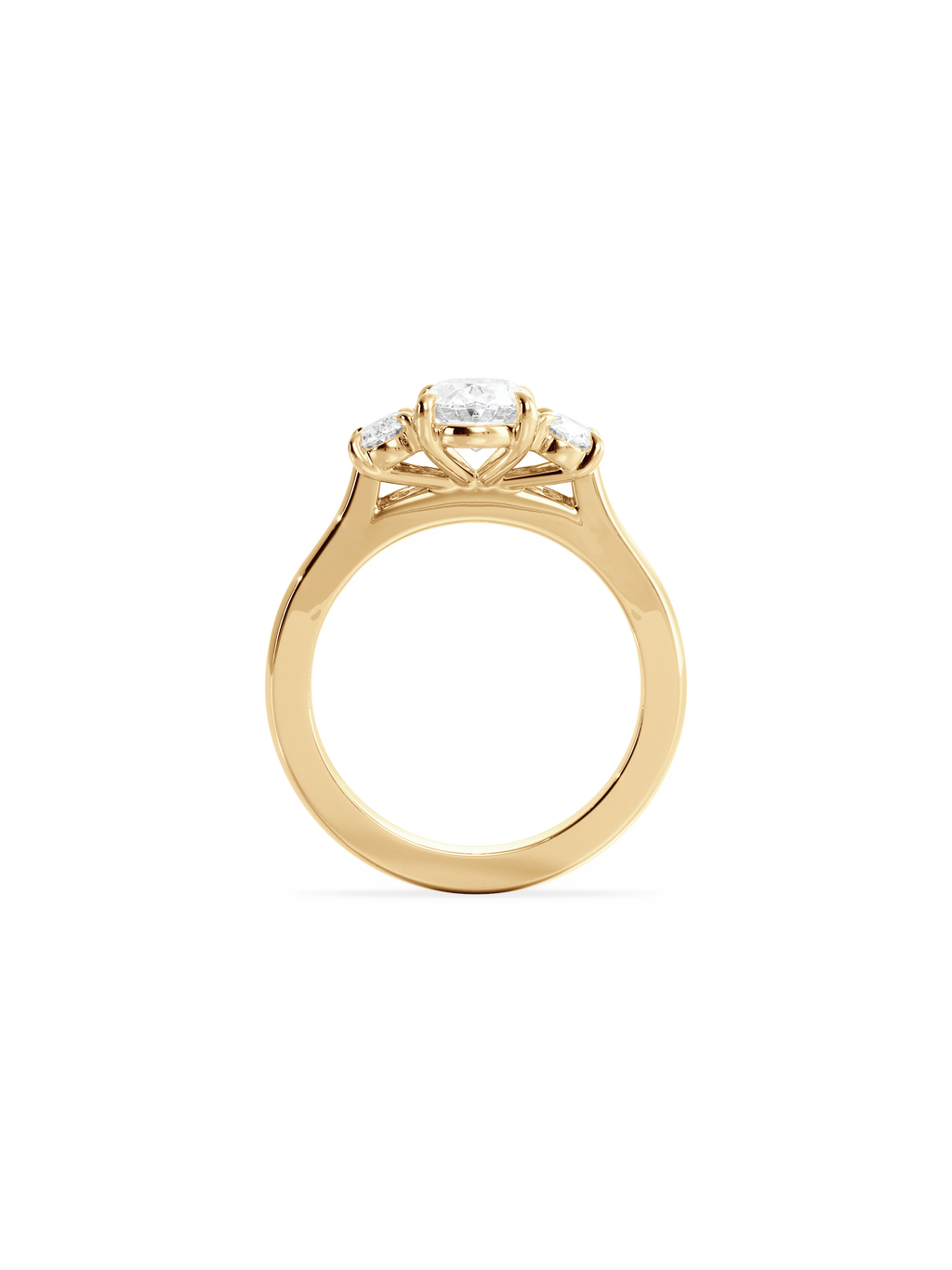 Solitaire-Oval Lab Grown Diamond Engagement Ring