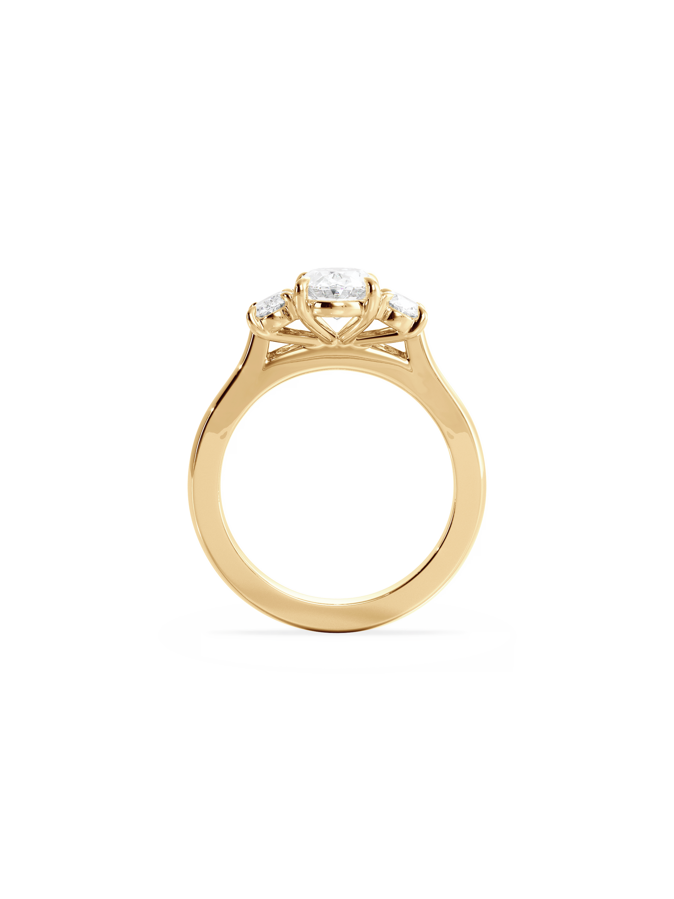 Solitaire-Oval Lab Grown Diamond Engagement Ring