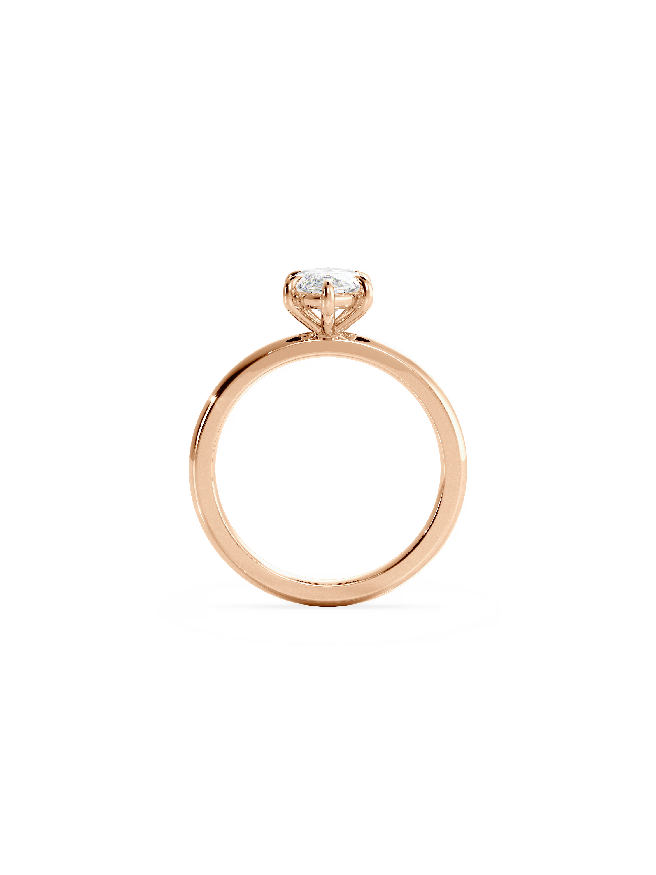 Solitaire-Oval Lab Grown Diamond Engagement Ring