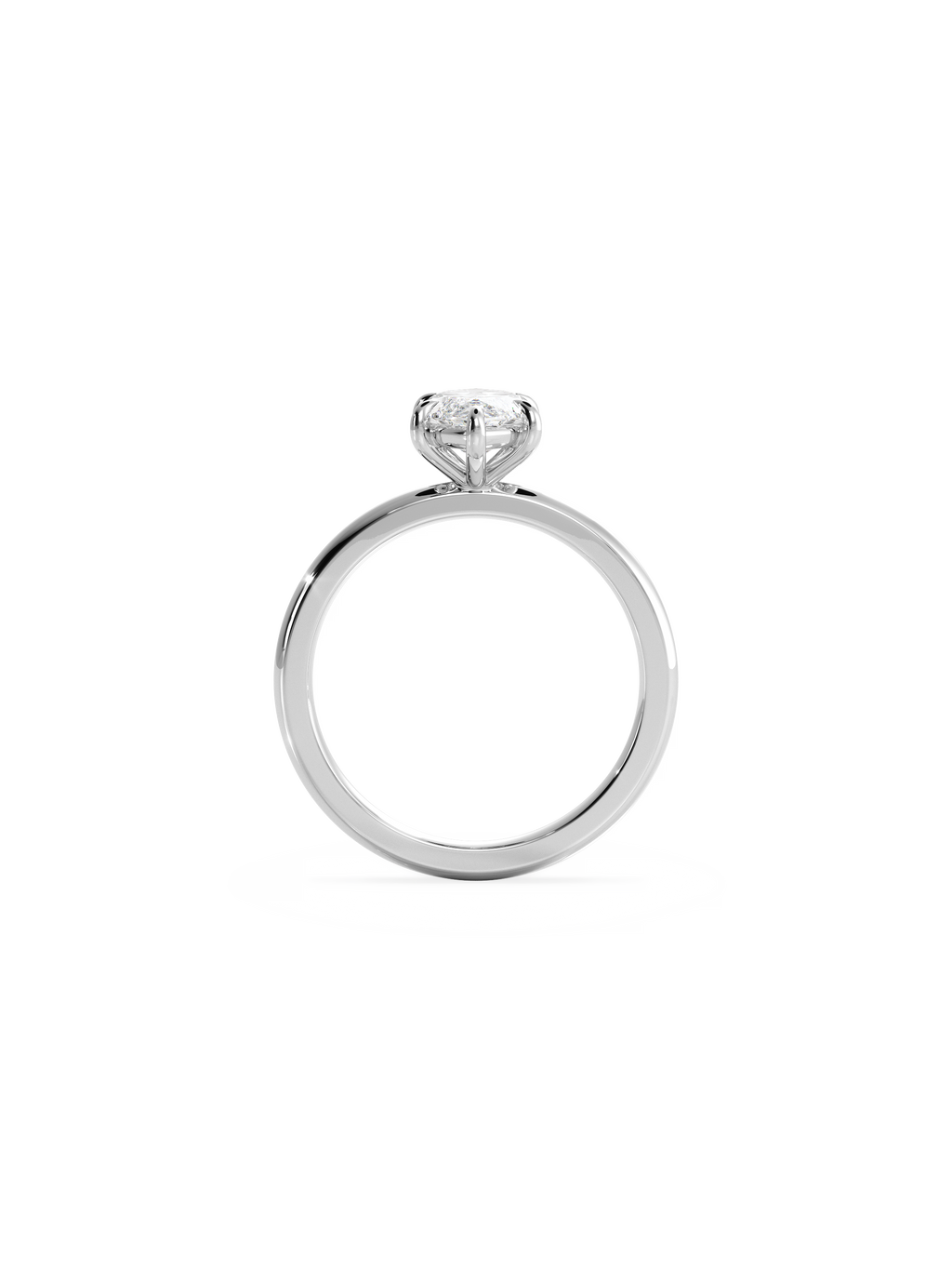 Solitaire-Oval Lab Grown Diamond Engagement Ring