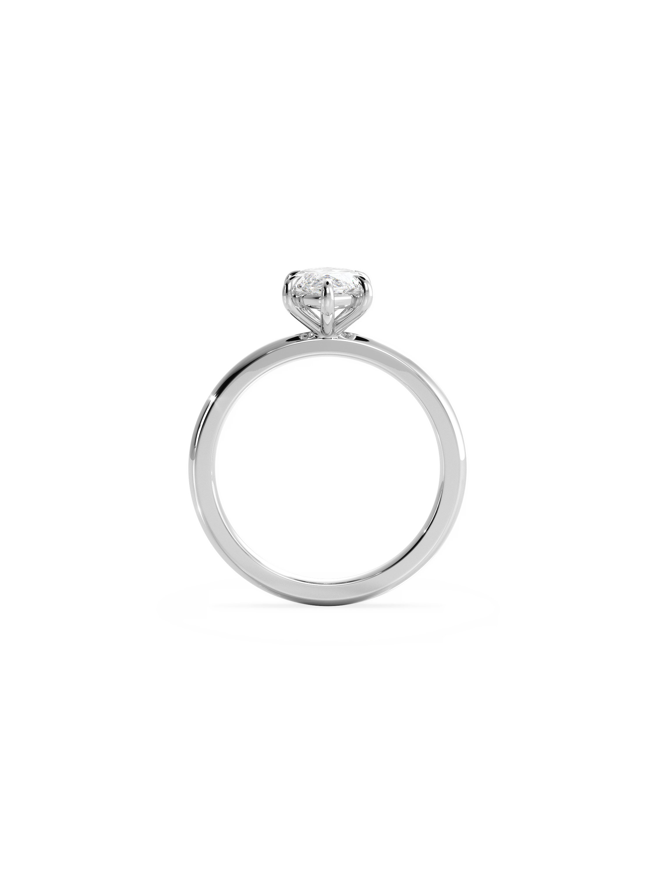 Solitaire-Oval Lab Grown Diamond Engagement Ring