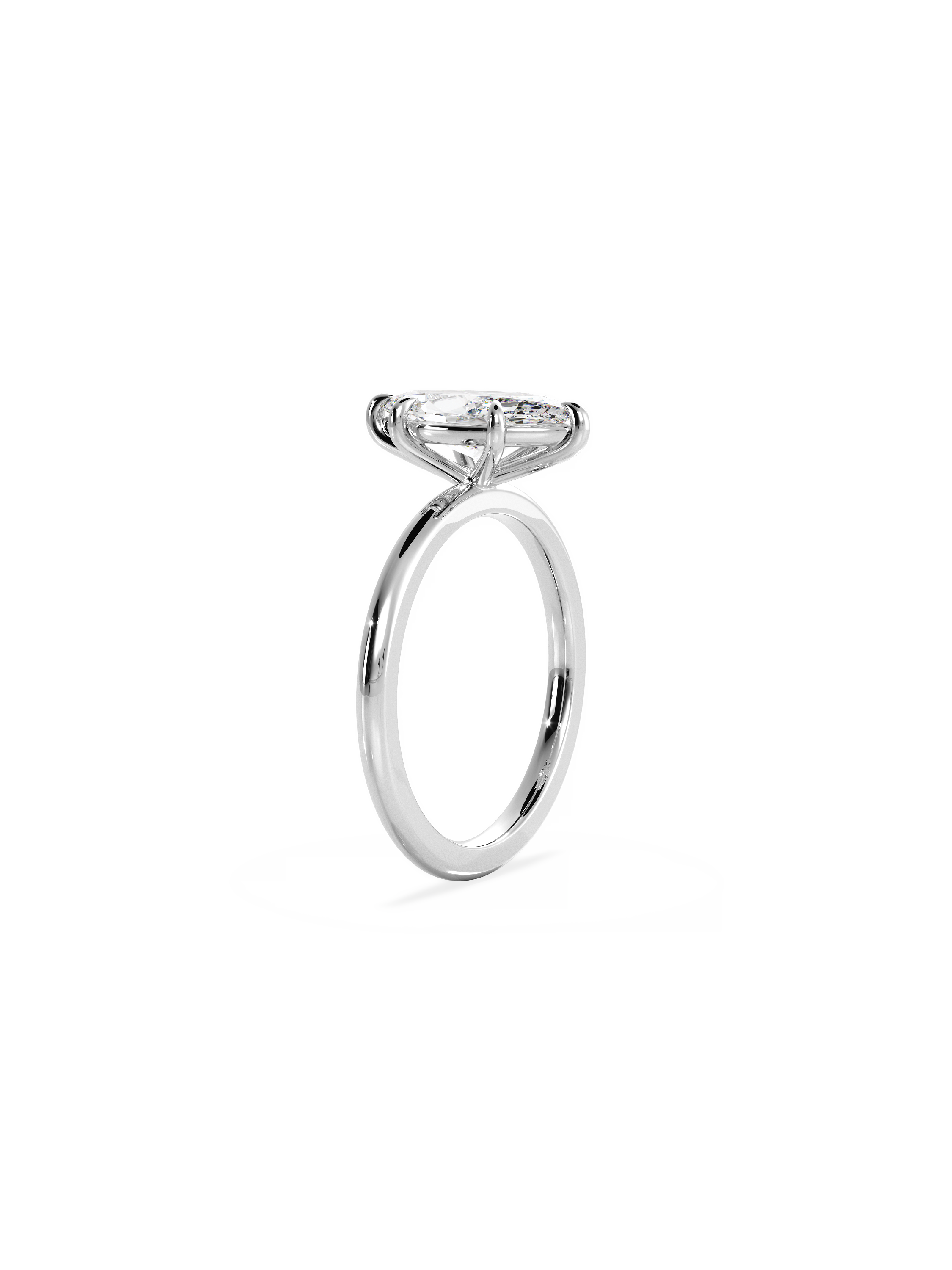 Solitaire-Oval Lab Grown Diamond Engagement Ring