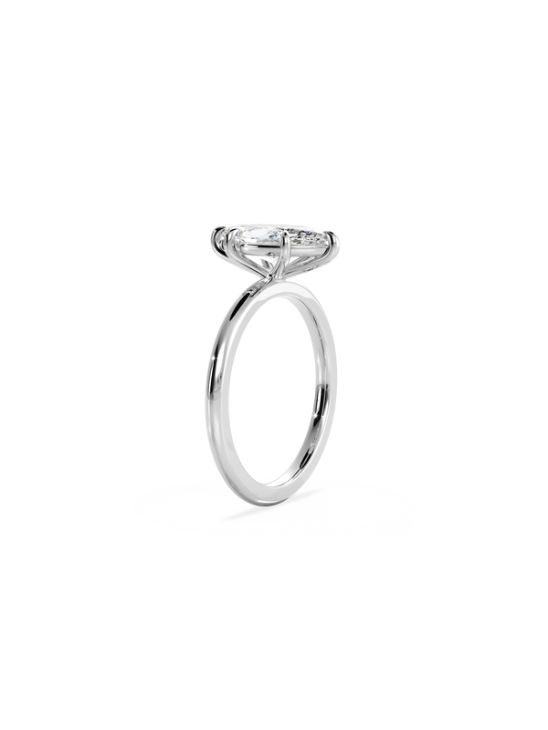 Solitaire-Marquise Lab Grown Diamond Engagement Ring - Solitaire-Oval Lab Grown Diamond Engagement Ring