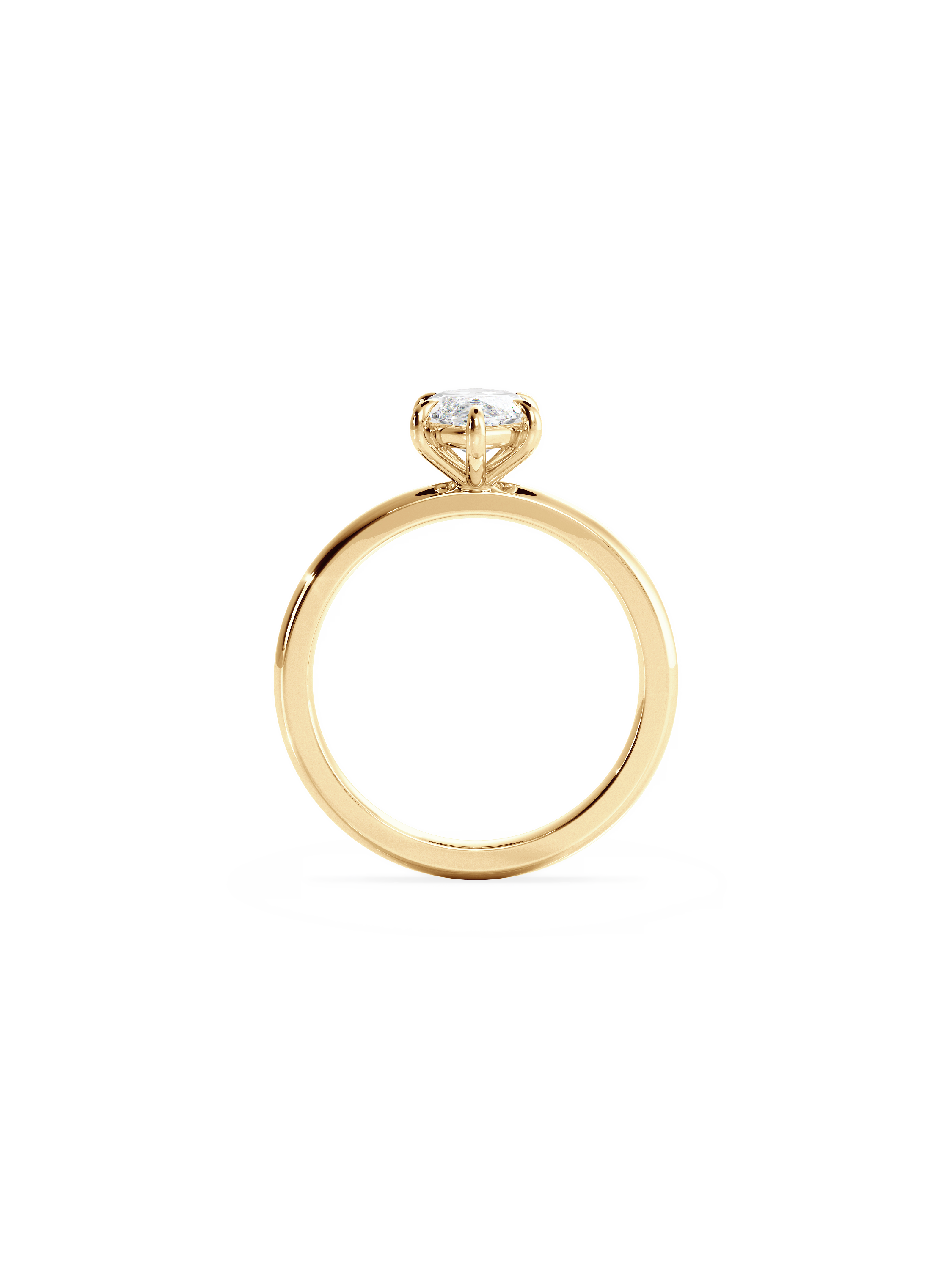 Solitaire-Oval Lab Grown Diamond Engagement Ring