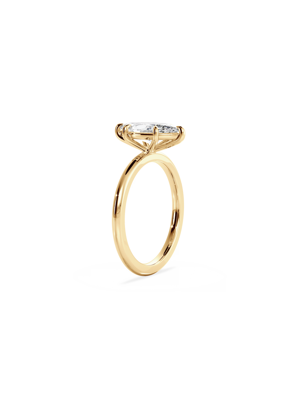 Solitaire-Oval Lab Grown Diamond Engagement Ring