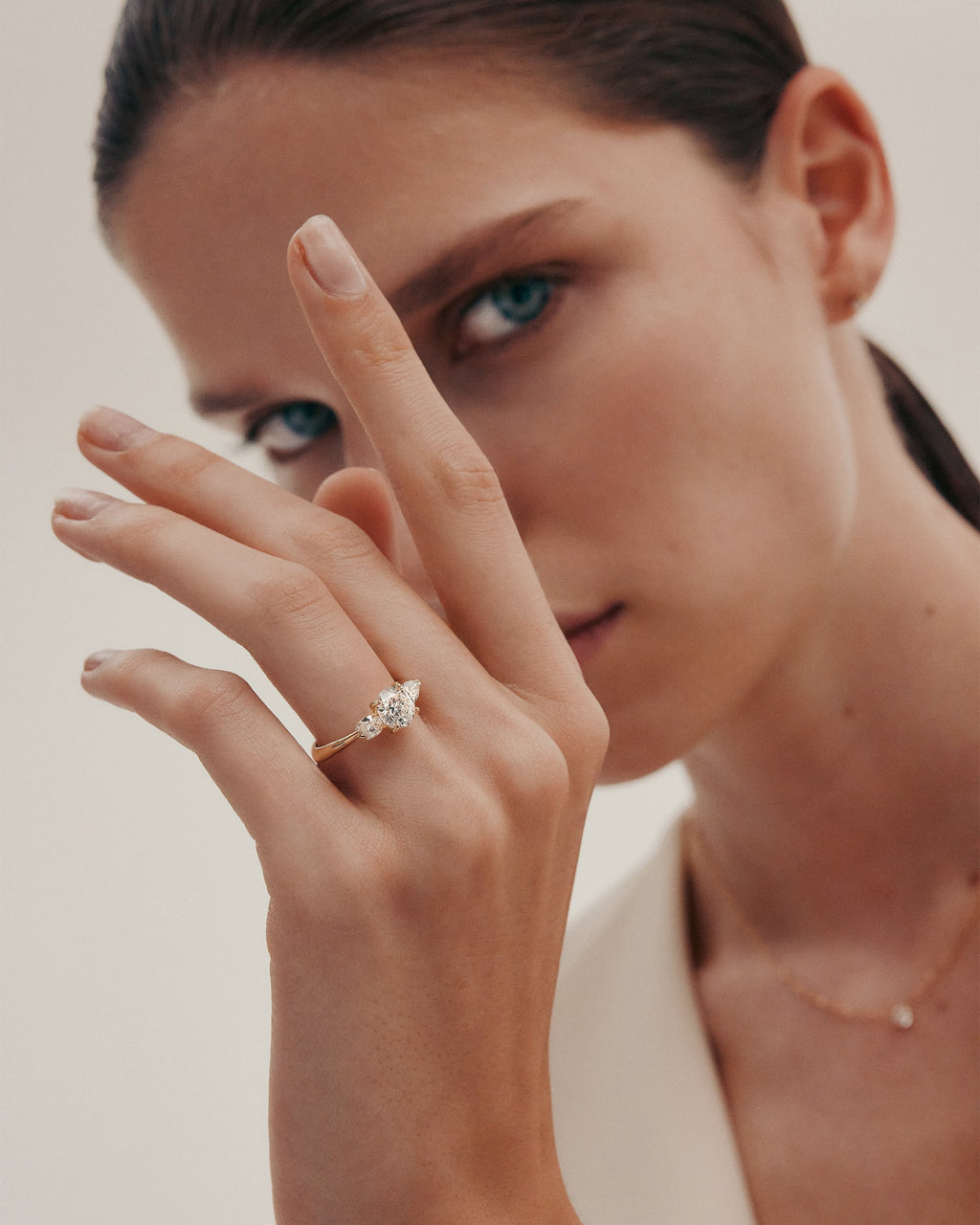 Solitaire-Oval Lab Grown Diamond Engagement Ring