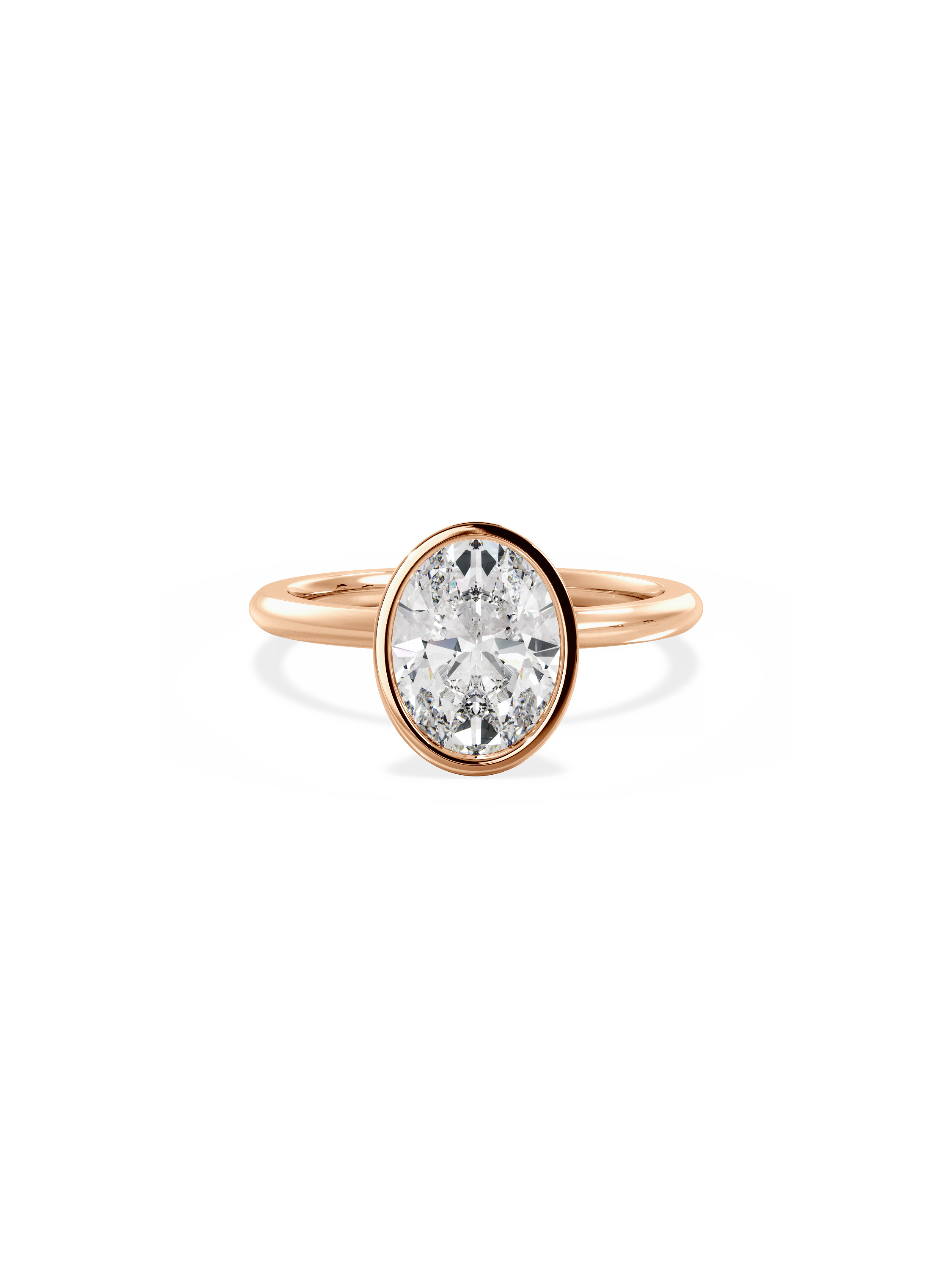 Solitaire-Oval Lab Grown Diamond Engagement Ring