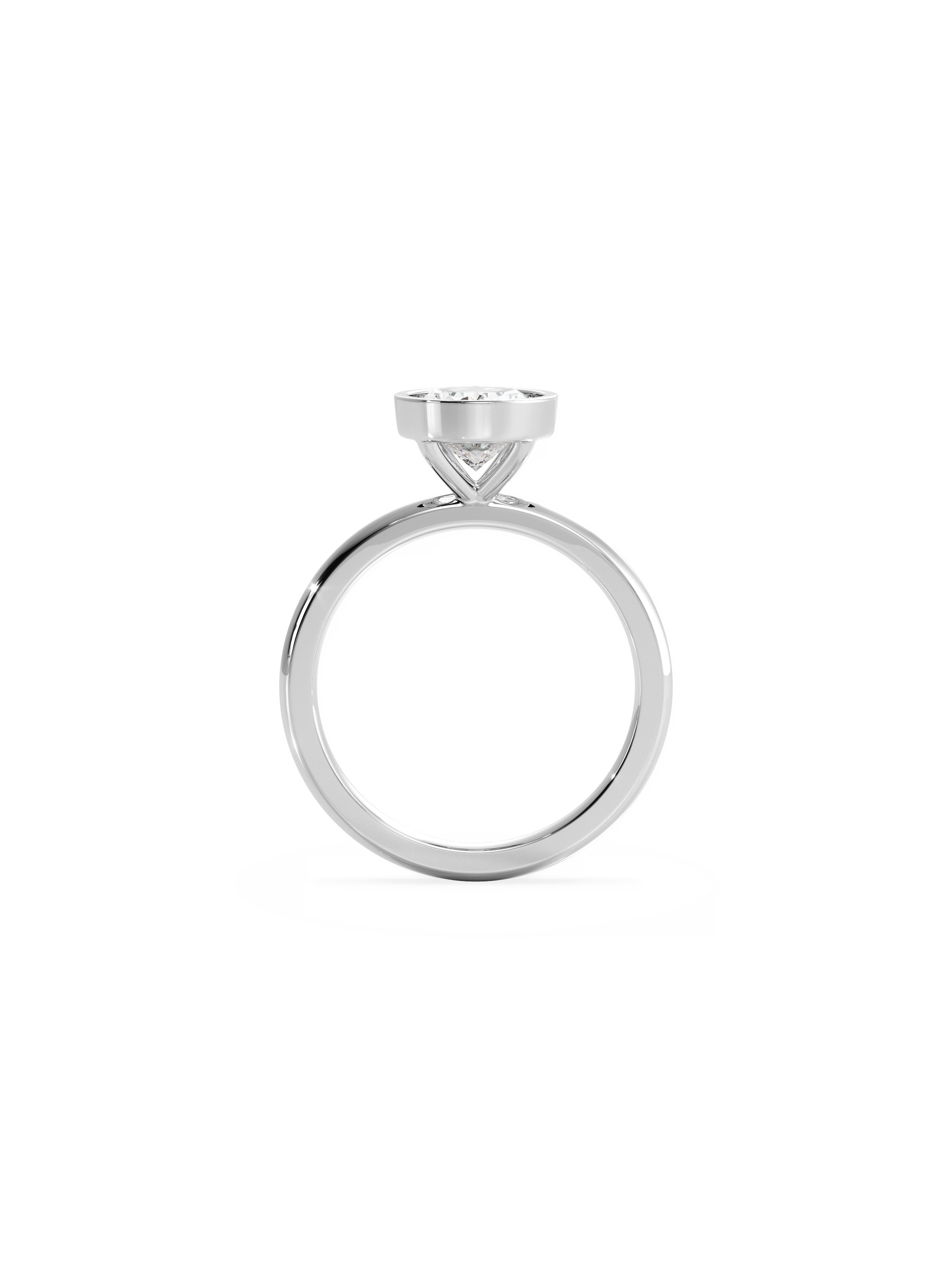 Solitaire-Oval Lab Grown Diamond Engagement Ring