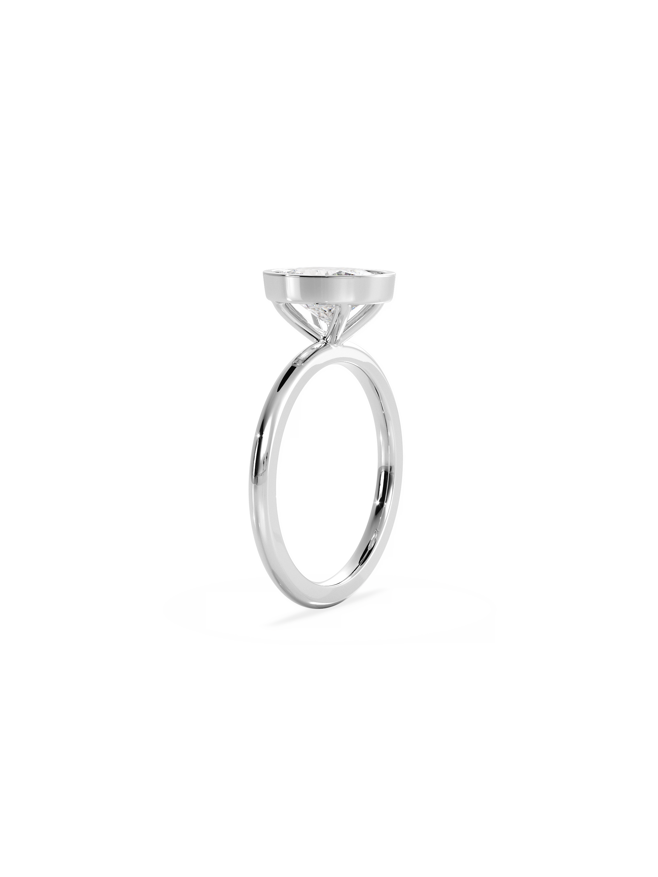 Solitaire-Oval Lab Grown Diamond Engagement Ring