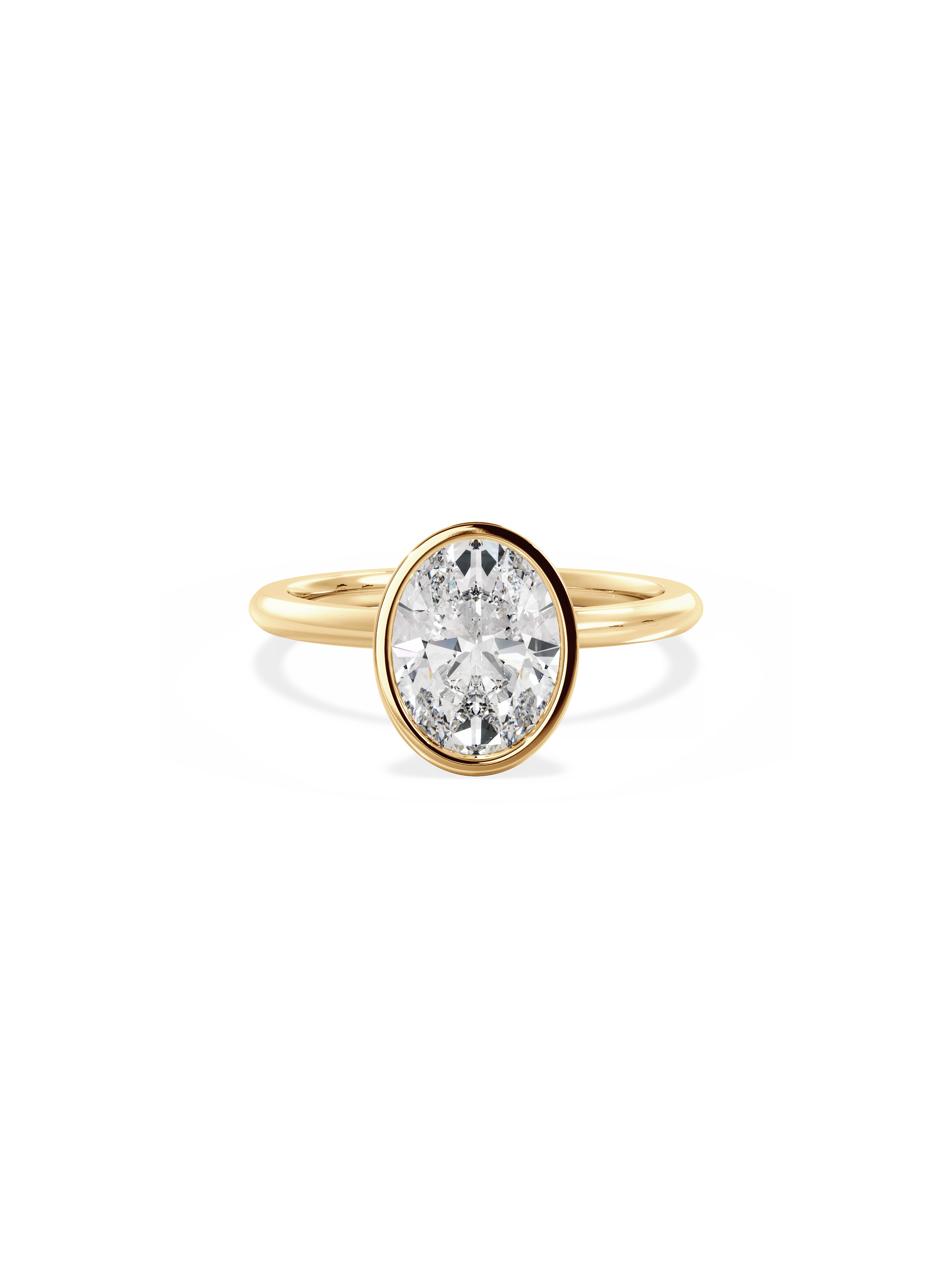 Solitaire-Oval Lab Grown Diamond Engagement Ring