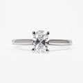 Solitaire-0.75 CT Oval Lab Grown Diamond Engagement Ring
