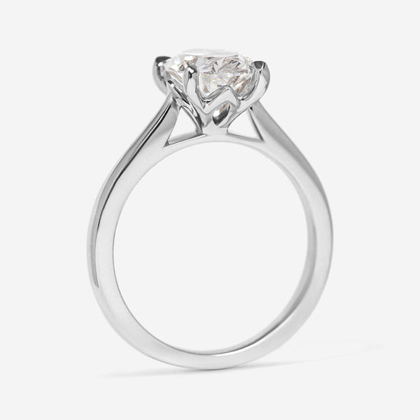 Solitaire-2.0 CT Oval Lab Grown Diamond Engagement Ring - Solitaire-2.0 CT Oval Lab Grown Diamond Engagement Ring