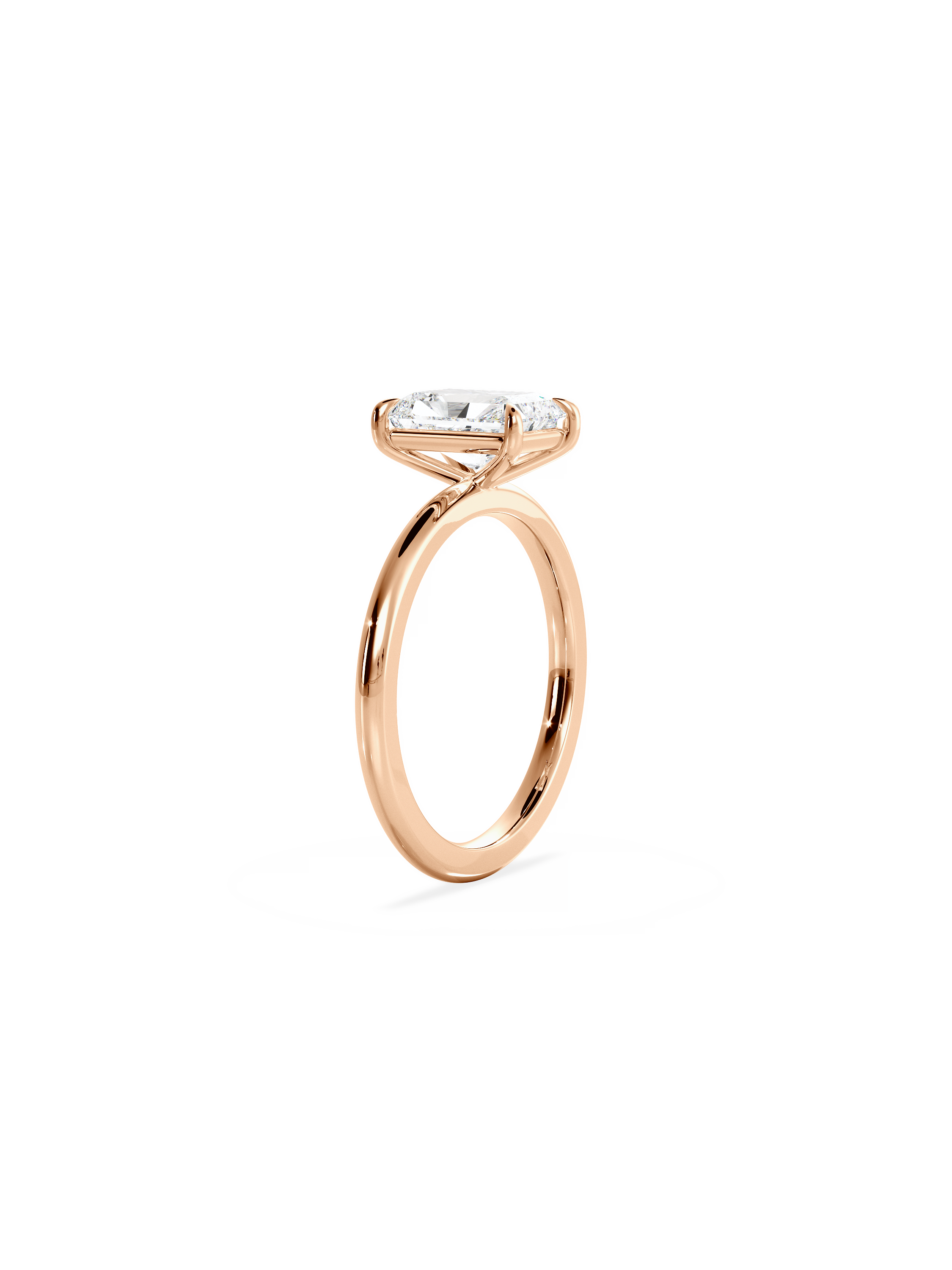 Solitaire-Oval Lab Grown Diamond Engagement Ring