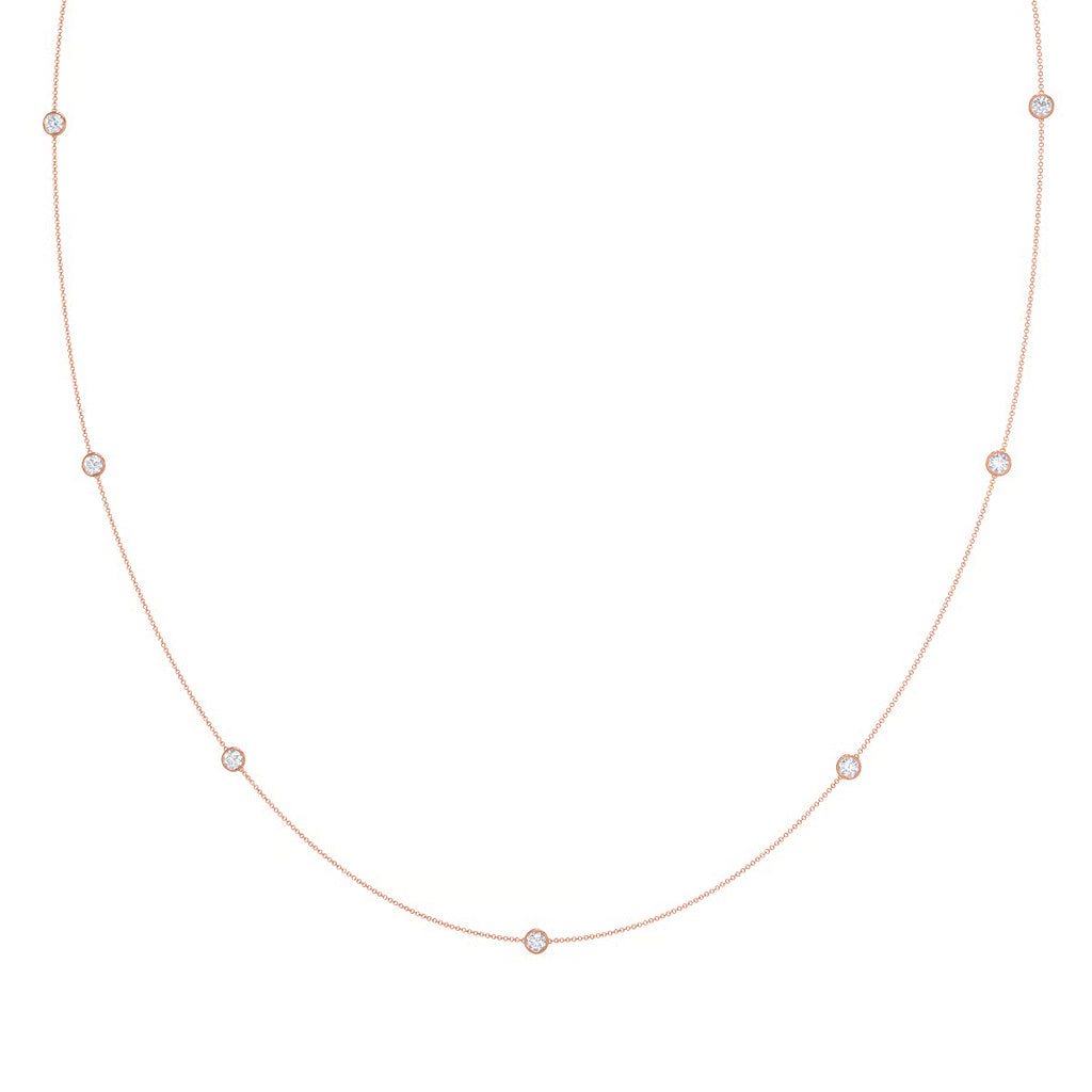 Seven Bezel Cosmo Necklace