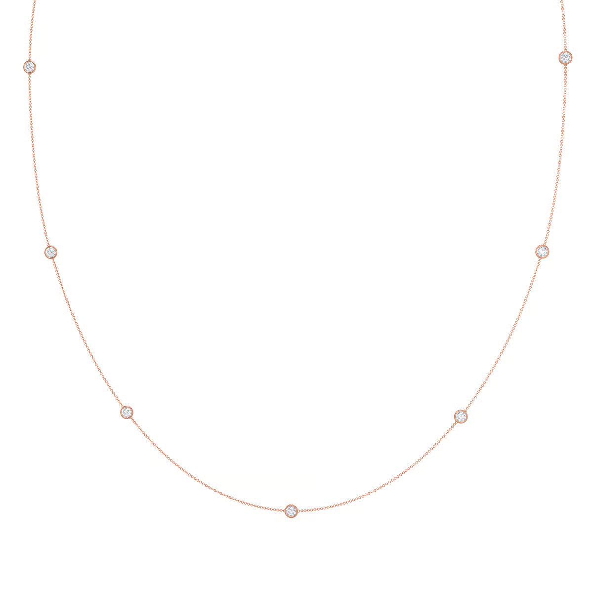 Seven Bezel Cosmo Necklace