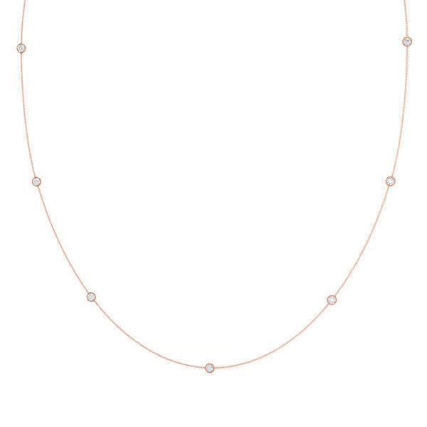 Seven Bezel Cosmo Necklace - Seven Bezel Cosmo Necklace