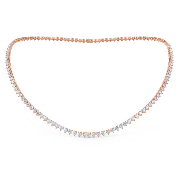Three Prong Tennis Necklace - Three Prong Tennis Necklace