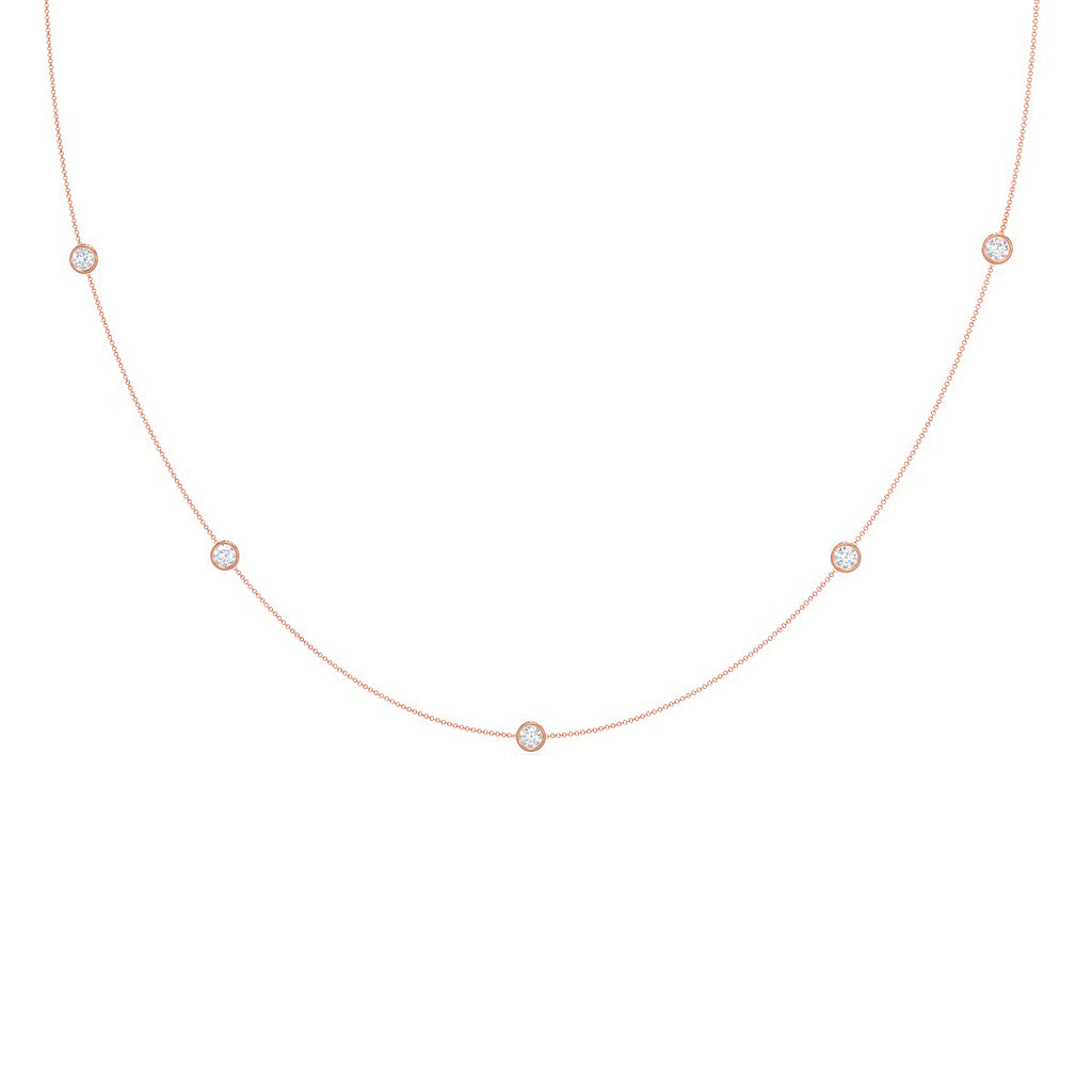 Five Bezel Cosmo Necklace