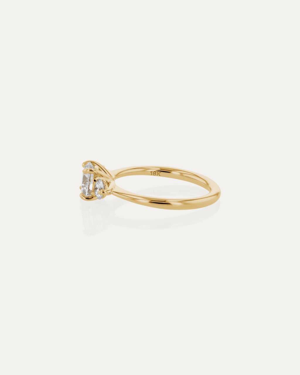 Solitaire-Oval Lab Grown Diamond Engagement Ring