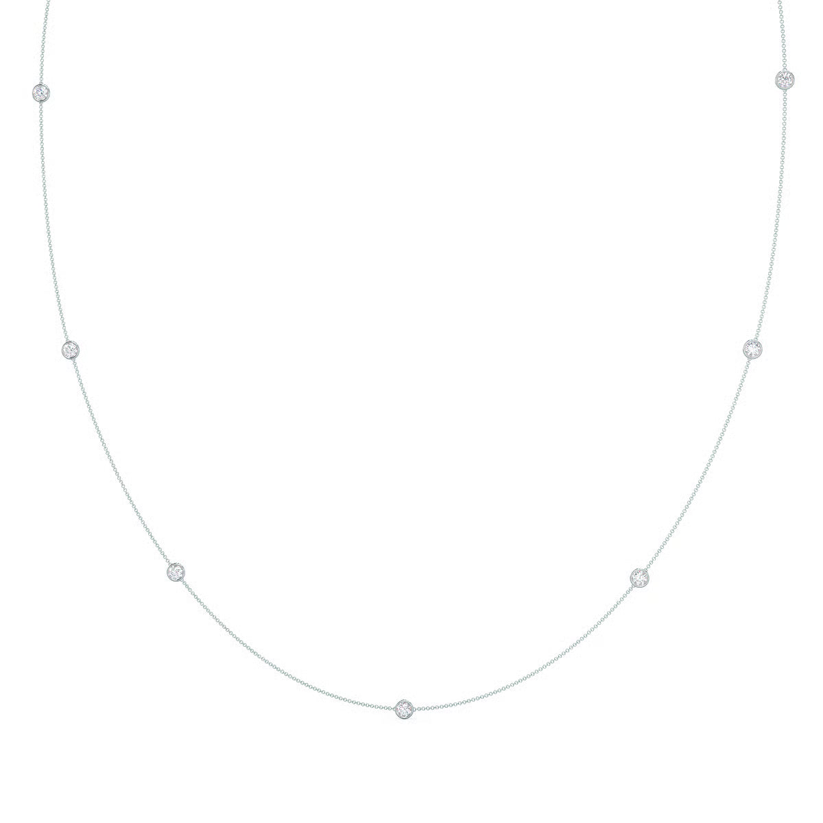 Seven Bezel Cosmo Necklace