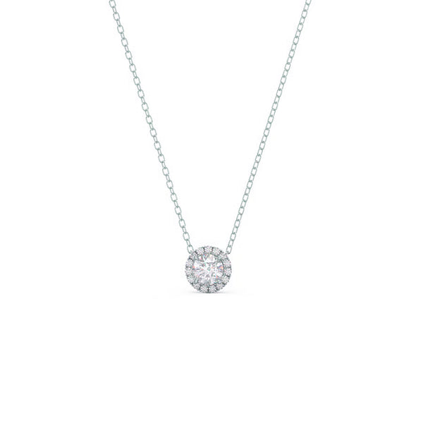 Diamond Halo Pendant - Diamond Halo Pendant