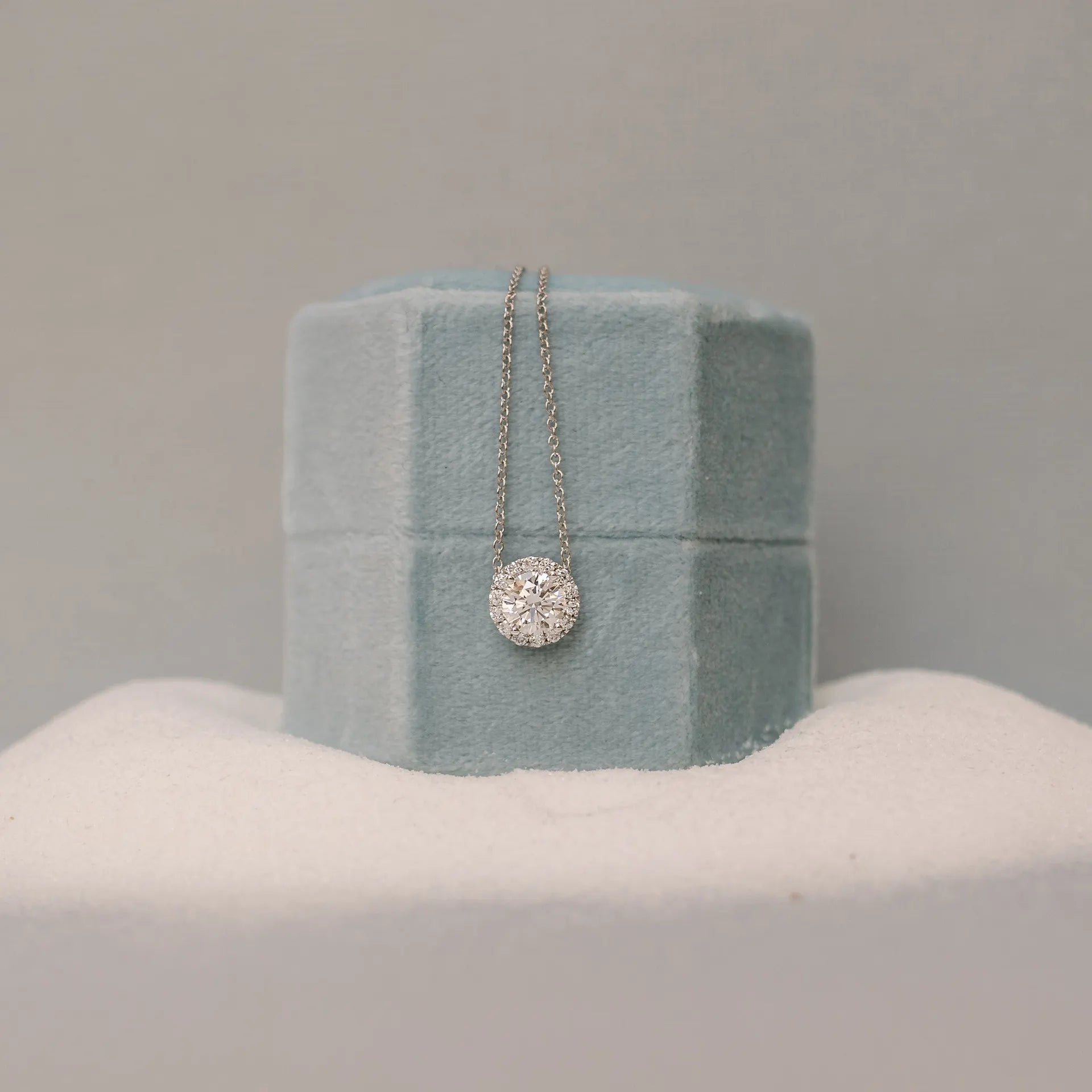 Diamond Halo Pendant