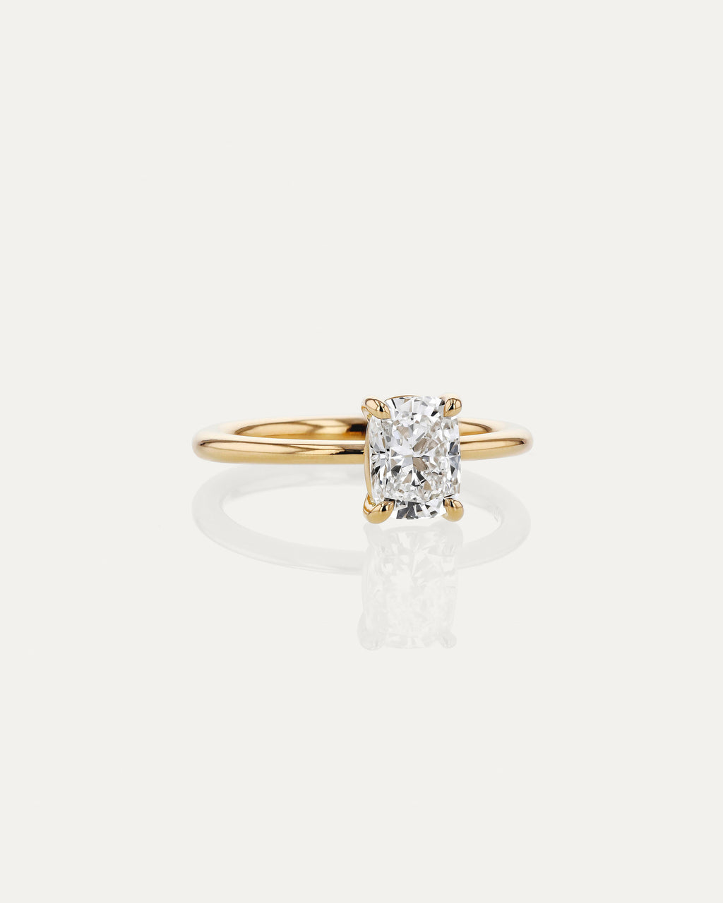 Solitaire-Oval Lab Grown Diamond Engagement Ring