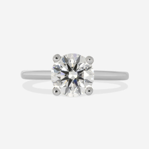 Hidden Halo-1.5 CT Round Lab Grown Diamond Engagement Ring - Hidden Halo-1.5 CT Round Lab Grown Diamond Engagement Ring