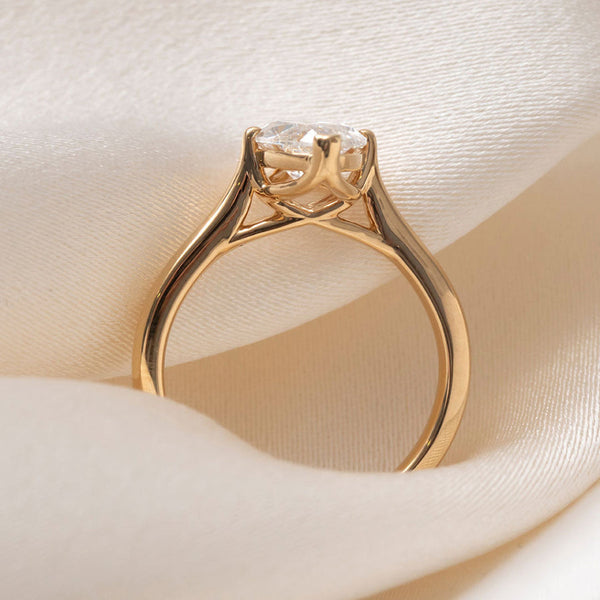 Solitaire Compass Prong-2.0 CT Marquise Lab Grown Diamond Engagement Ring - Solitaire Compass Prong-2.0 CT Marquise Lab Grown Diamond Engagement Ring