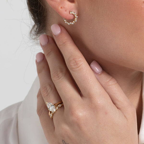 Solitaire Compass Prong-2.0 CT Marquise Lab Grown Diamond Engagement Ring - Solitaire Compass Prong-2.0 CT Marquise Lab Grown Diamond Engagement Ring