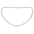 Three Prong Tennis Necklace