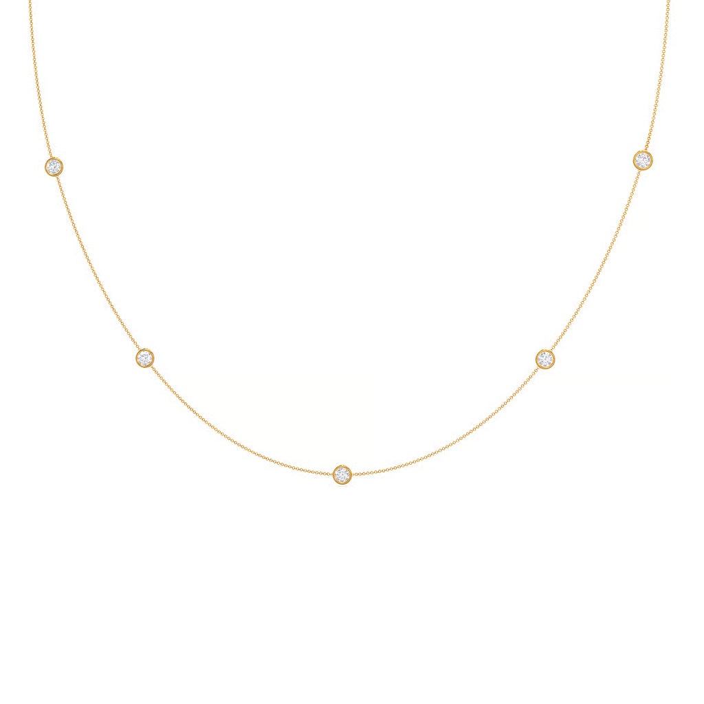 Five Bezel Cosmo Necklace
