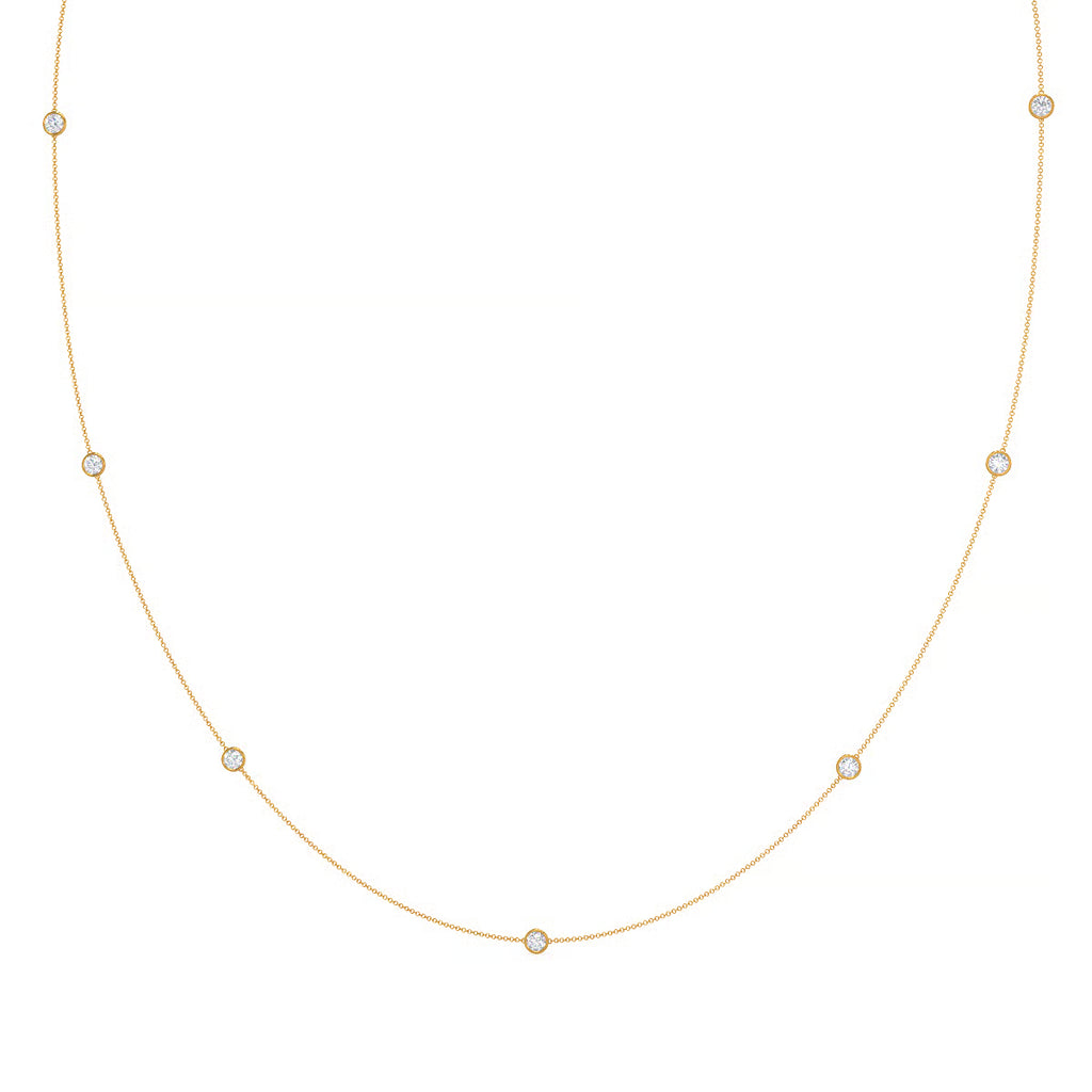 Seven Bezel Cosmo Necklace