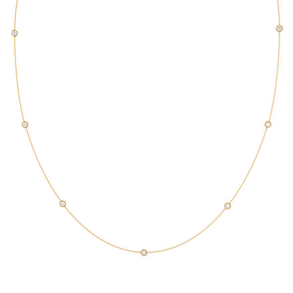 Seven Bezel Cosmo Necklace - Seven Bezel Cosmo Necklace