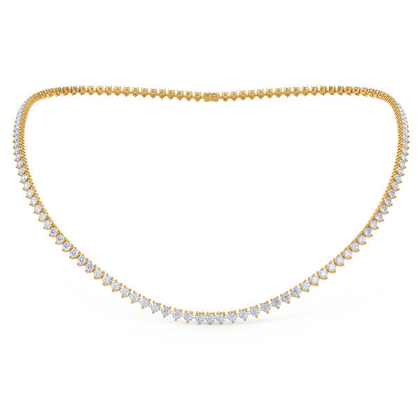 Three Prong Tennis Necklace - Three Prong Tennis Necklace