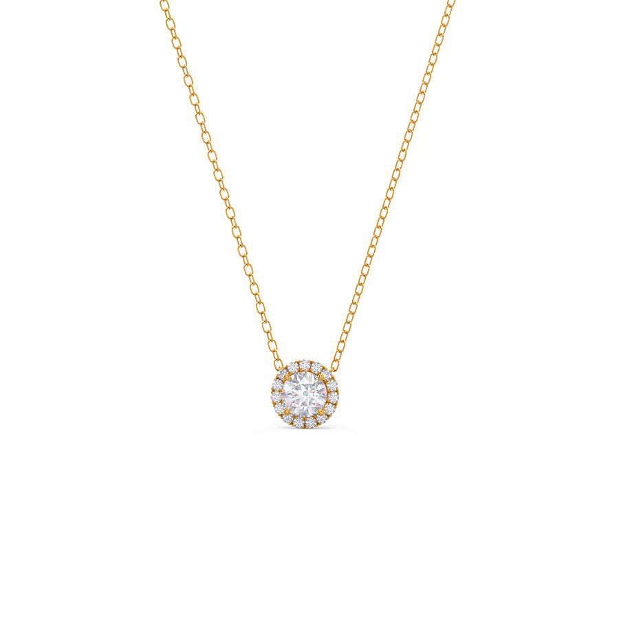 Diamond Halo Pendant