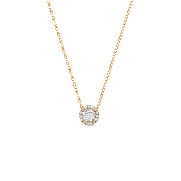 Diamond Halo Pendant - Diamond Halo Pendant