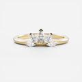 Five Stone- 0.30 CT Marquise Moissanite Wedding Band